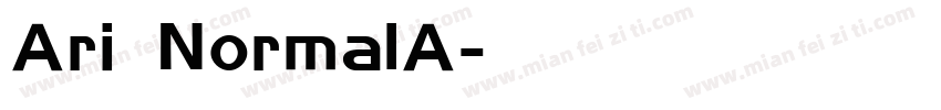 Ari NormalA字体转换